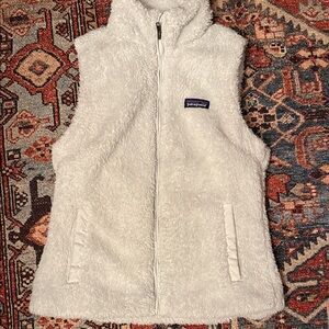 Patagonia Soft Cream Fleece Vest small lined